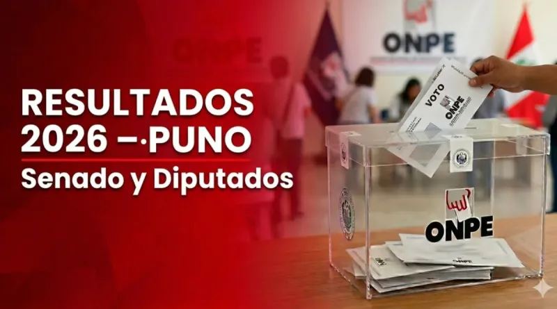 Resultados Elecciones 2026 Puno EN VIVO: conteo de votos oficial ONPE para senador y diputados