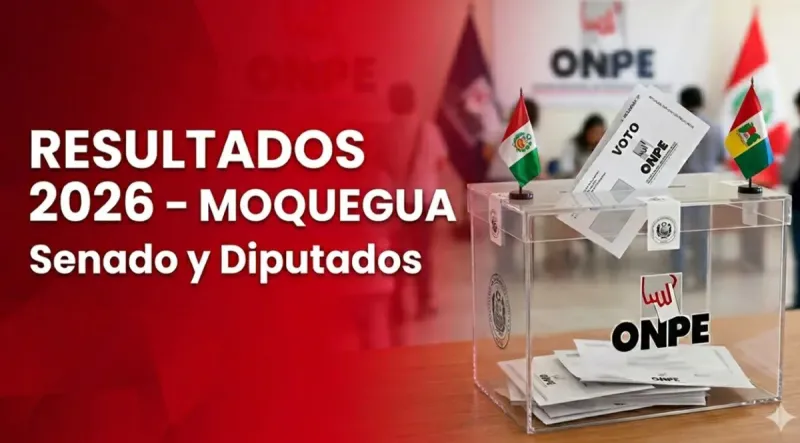 Resultados Elecciones 2026 en Moquegua: quién fue electo senador y quiénes diputados