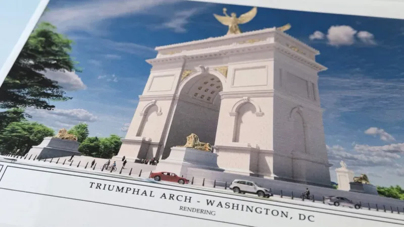 Trump plans 250-foot ‘Triumphal Arch’ to mark 250 years of US independence