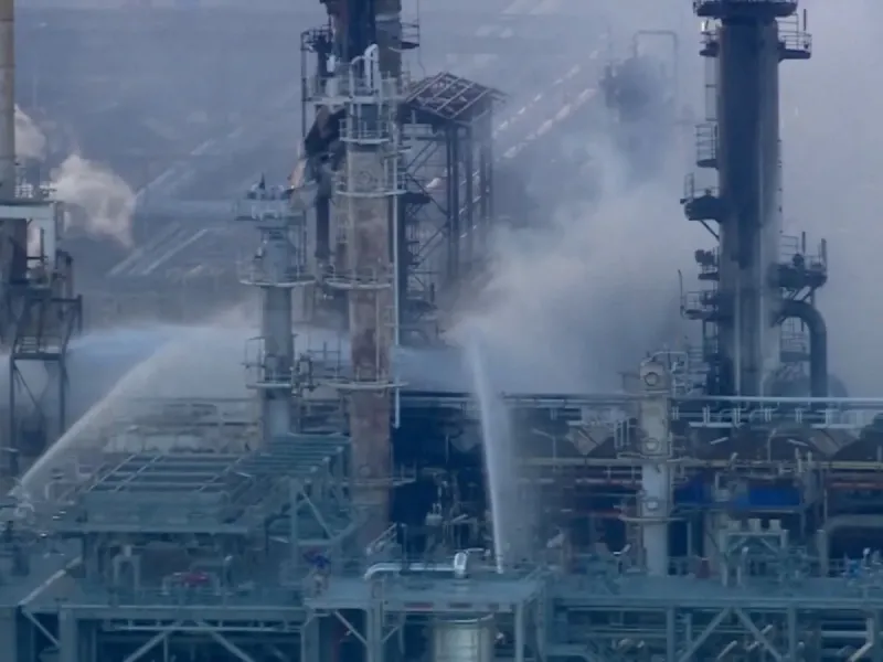 Fire breaks out at crucial Australian refinery, raising fuel supply fears