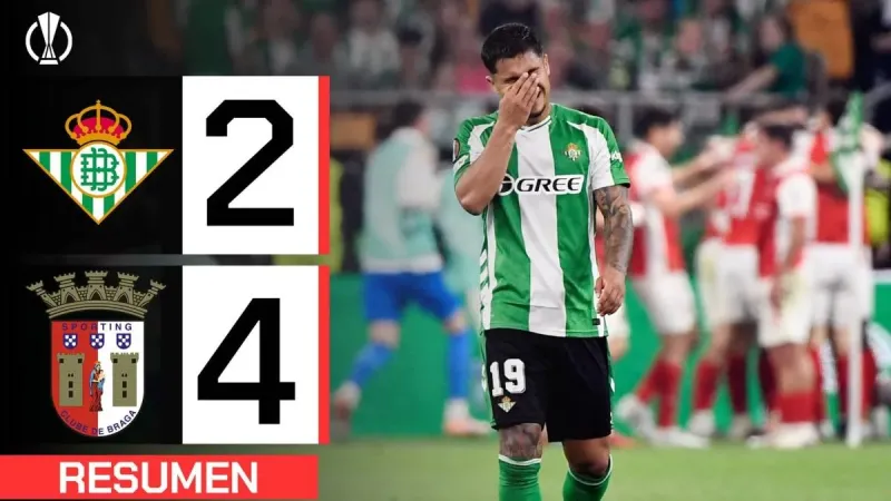 Betis 2-4 Sporting de Braga | Resumen Uefa Europa League