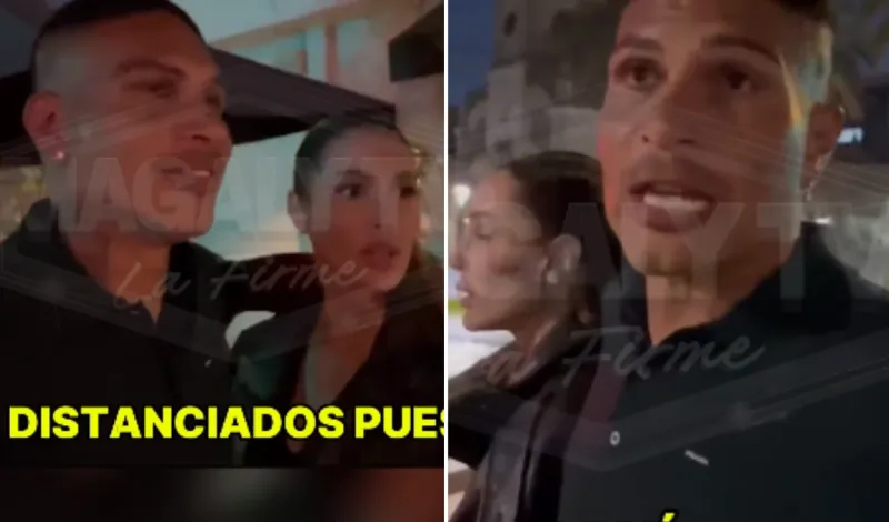 Paolo Guerrero pierde la calma y enfrenta a reportero de Magaly Medina tras ser captado en cena con Ana Paula Consorte