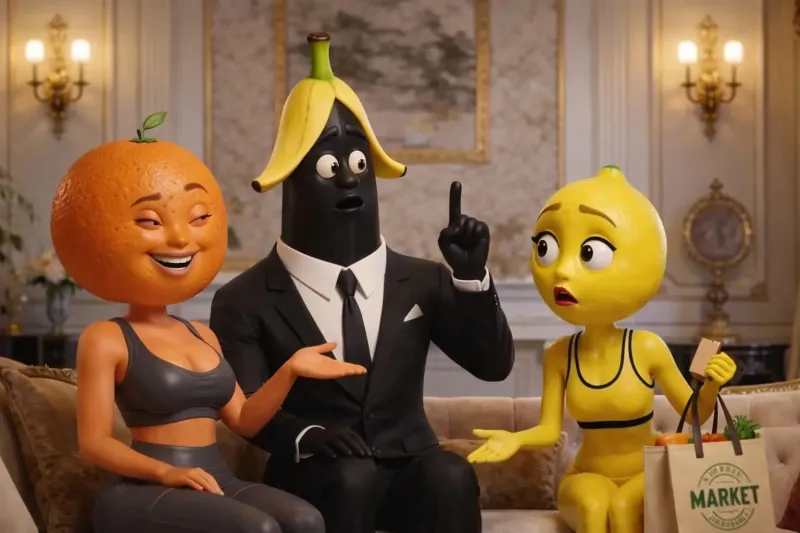 Banana negra, frutilesbiana o cuál es el chiste de las frutinovelas