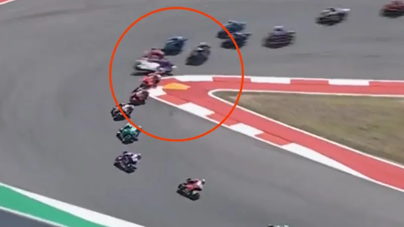 El terrible parte de lesiones de Piqueras tras el accidente múltiple de Moto2 en Austin
