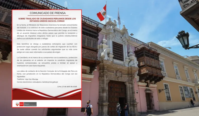 Estados Unidos deporta a siete ciudadanos peruanos al Congo para definir su "situación migratoria"