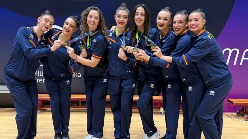 España, oro en el ejercicio mixto de la Copa del Mundo de Bakú
