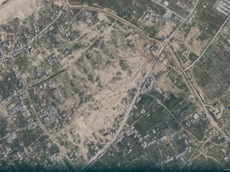 Satellite images reveal Israel expanding Gaza military sites