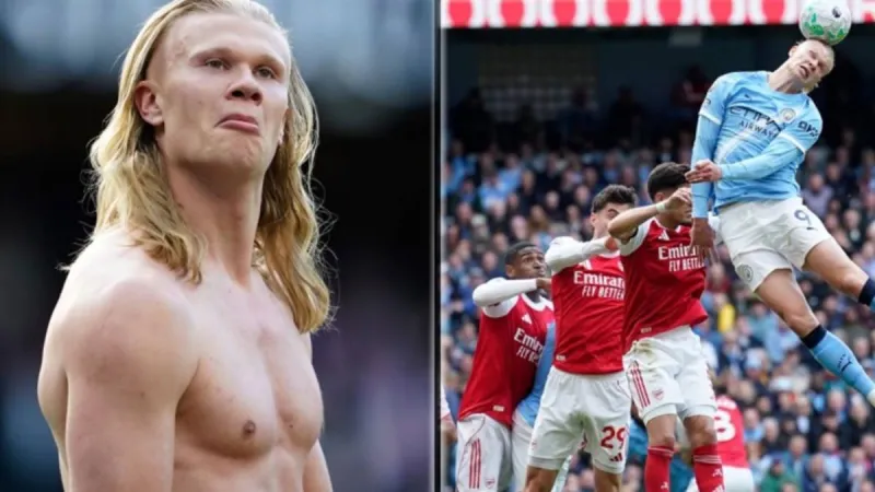 Haaland se reivindica con un destape con mensaje y... ¿la mejor foto de fútbol del siglo XXI?