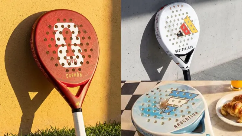 Espectacular: pádel y fútbol se unen con las palas exclusivas del Mundial 2026