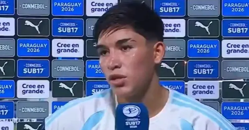 La desafortunada frase de un pibe del Sub 17 tras perder la final del Sudamericano ante Colombia: "Nos vamos a ver en el Mundial y les vamos a romper bien el o..."