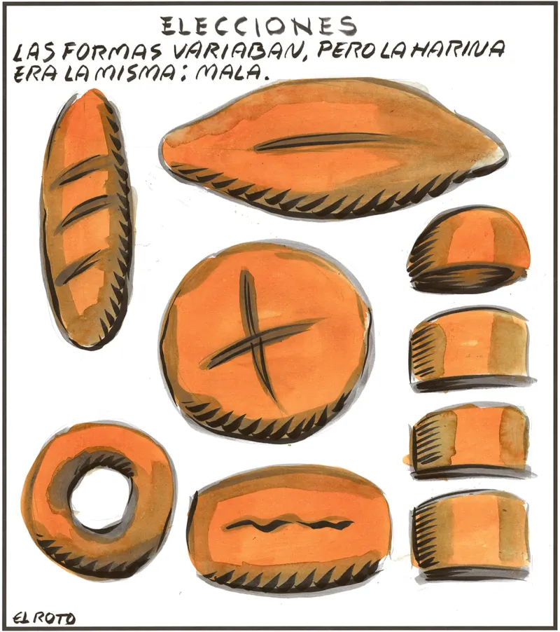 El Roto: en harina electoral