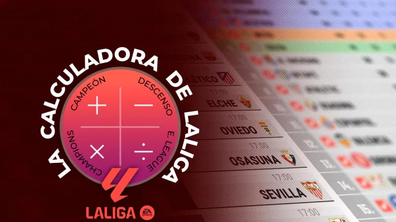 La calculadora de LaLiga EA Sports: el Barça ya cuenta las jornadas para ser campeón y el descenso está que arde