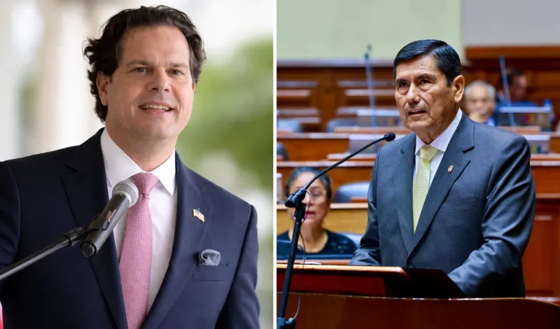 Embajador de EE.UU. llega a PCM y se reúne con Luis Arroyo tras renuncias de ministros por compra de aviones