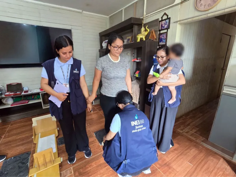 INEI visita viviendas en Ucayali para levantar indicadores de salud de madres y niños