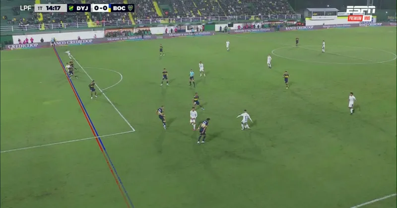 El VAR volvió a jugar para Boca: un offside milimétrico y un polémico trazado de líneas que anuló el 1-0 de Defensa y Justicia