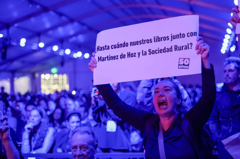 La Feria del Libro de Buenos Aires abre sus puertas con expresiones de rechazo al Gobierno de Milei