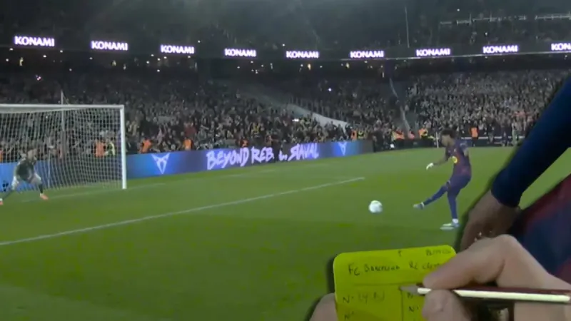 Toma no vista de la lesión de Lamine: las imágenes de la RefCam salen a la luz