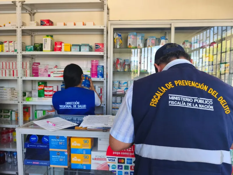 Piura: Fiscalía interviene boticas y decomisa 879 medicamentos irregulares