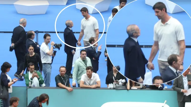 Íntima charla de Florentino con Courtois en el Bernabéu: ¿de qué hablaron?