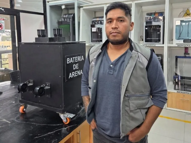 ¿Batería de arena contra el frío? Conoce el innovador invento de un estudiante arequipeño