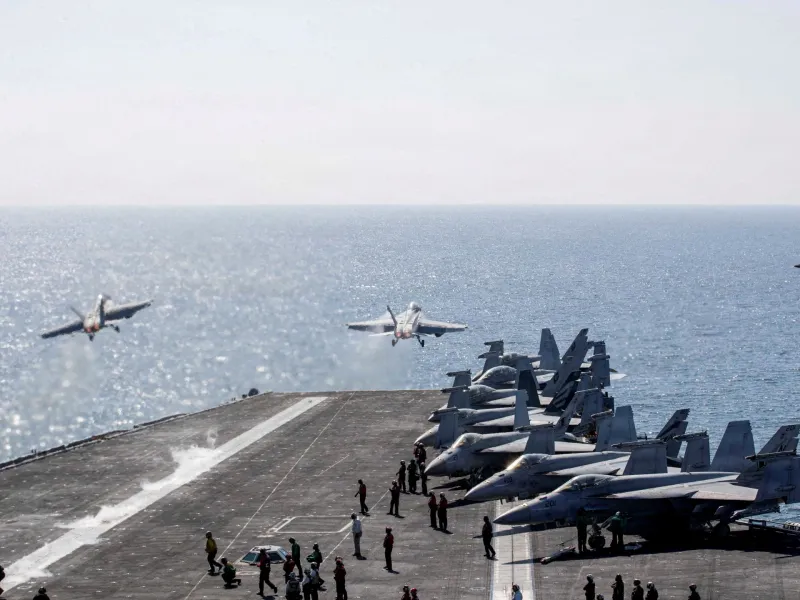 US has three aircraft carriers in the Middle East for first time since 2003