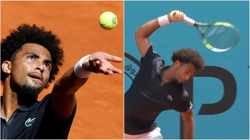 Arthur Fils destroza su raqueta en su primer partido en Madrid