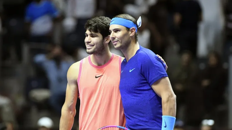 Rafa Nadal se vuelca con Carlos Alcaraz