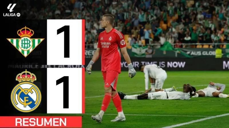 Real Betis 1-1 Real Madrid | Resumen LaLiga