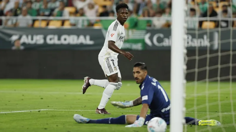 Gol de Vinicius (0-1) en el Real Betis 1-1 Real Madrid