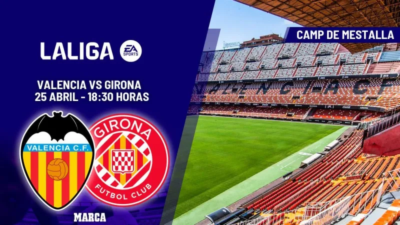 Valencia - Girona | Con la meta tan cerca y tan lejos: previa, análisis, pronóstico y predicción