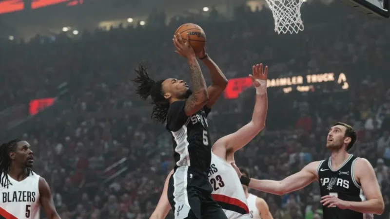 Los Spurs sobreviven en Portland a la ausencia de Wembanyama