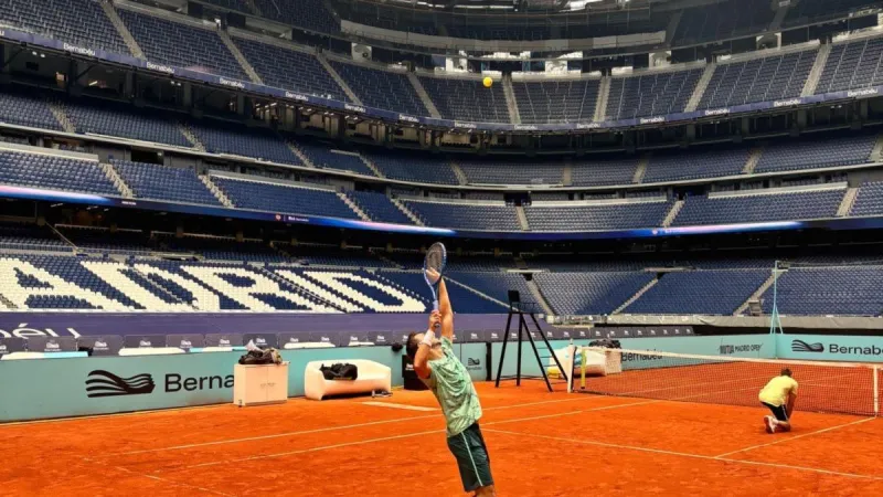 Marcel Granollers, primer español en entrenar en el Santiago Bernabéu: "Lo he disfrutado mucho"