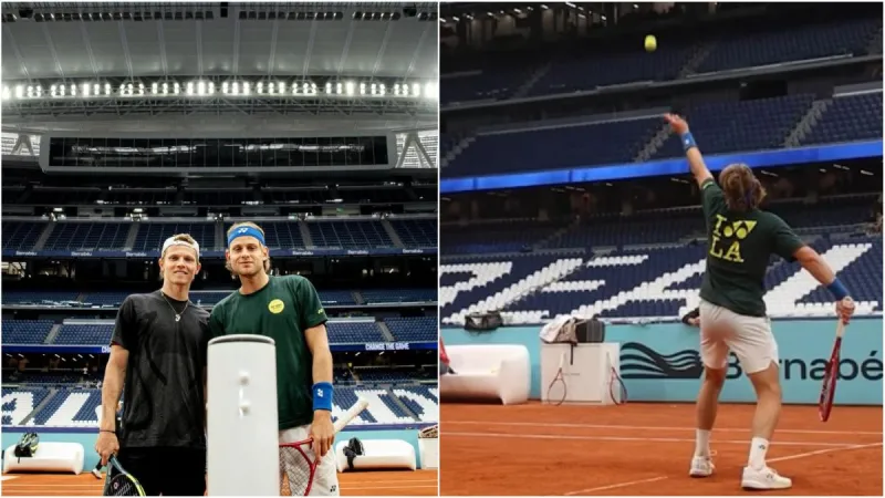 Si eres tenista y te llamas Zizou, este es tu sueño: el Bernabéu, para él