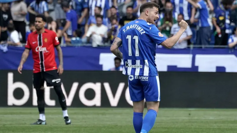 Gol de Toni Martínez (2-1) en el Alavés 2-1 Mallorca