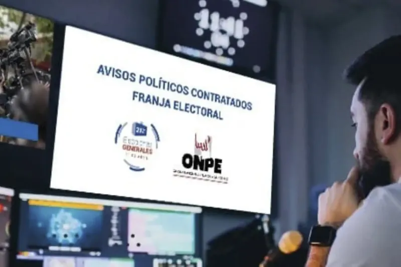 ONPE: Hoy cierra inscripción de registro de proveedores de medios para franja electoral