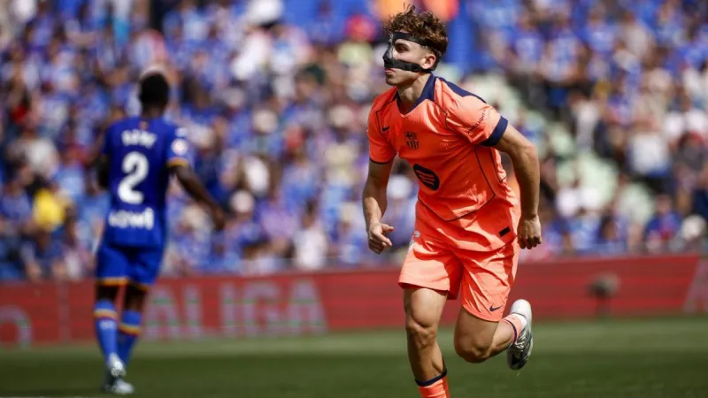 Gol de Fermín (0-1) en el Getafe 0-2 Barcelona