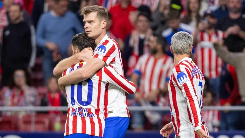 Gol de Sorloth (3-1) en el Atlético de Madrid 3-2 Athletic Club