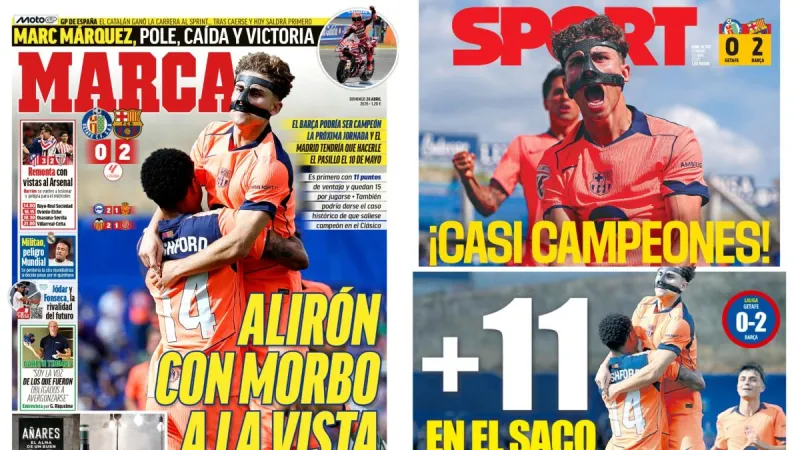 Las portadas del día: alirón con morbo, en el saco...