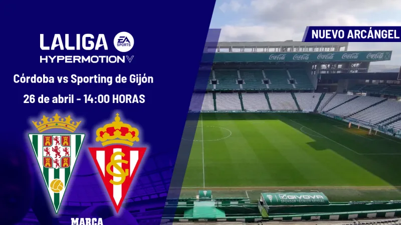 Córdoba - Sporting de Gijón: horario y dónde ver hoy en TV el partido de la jornada 37 de LaLiga Hypermotion