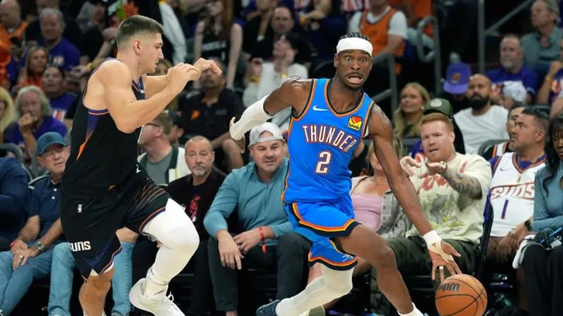 Shai logra su tope anotador en playoff para comandar el triunfo de los Thunder en Phoenix