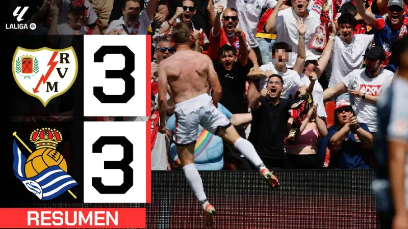 Rayo Vallecano 3-3 Real Sociedad | Resumen LaLiga