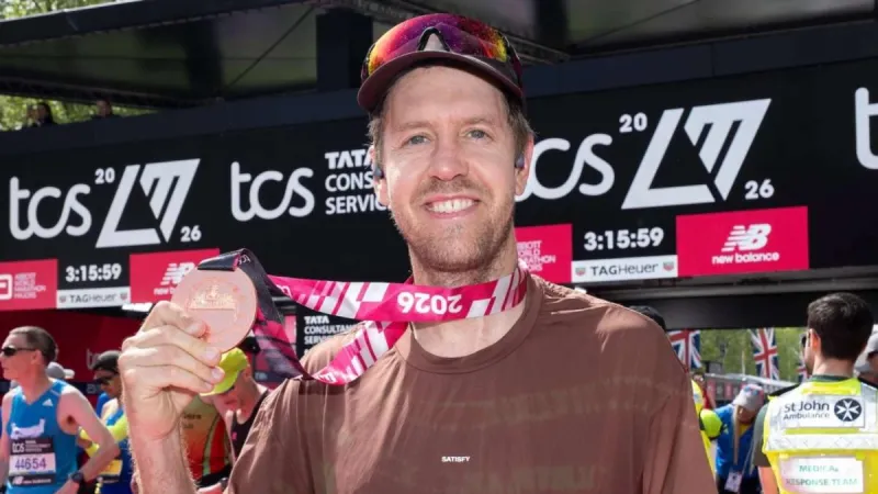 Vettel baja de las tres horas en su debut como maratoniano