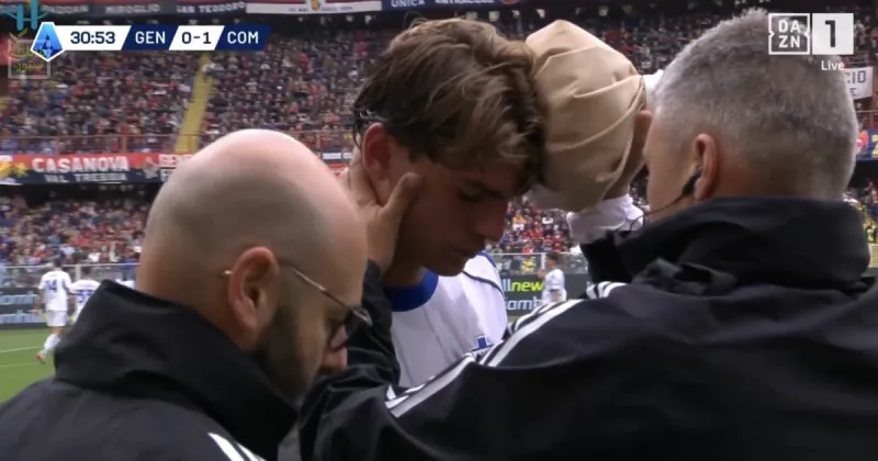 Nico Paz dio un susto en Italia: por un choque de cabezas pidió el cambio en el triunfo del Como, mientras el Real Madrid ya decidió sobre su futuro