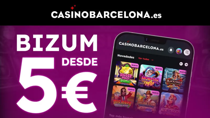 En Casino Barcelona podrás realizar depósitos con Bizum desde 5€