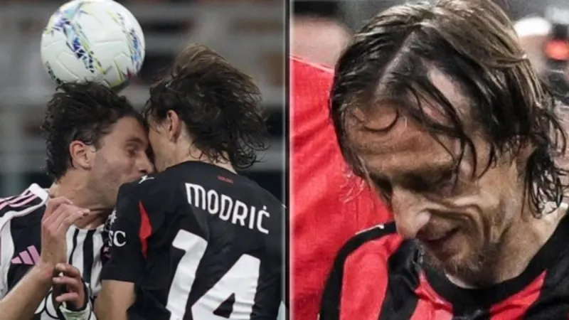 Modric acaba con el ojo a la funerala tras un brutal choque