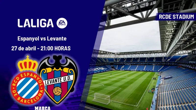 Espanyol - Levante: horario, dónde ver en TV y online el partido de LaLiga EA Sports