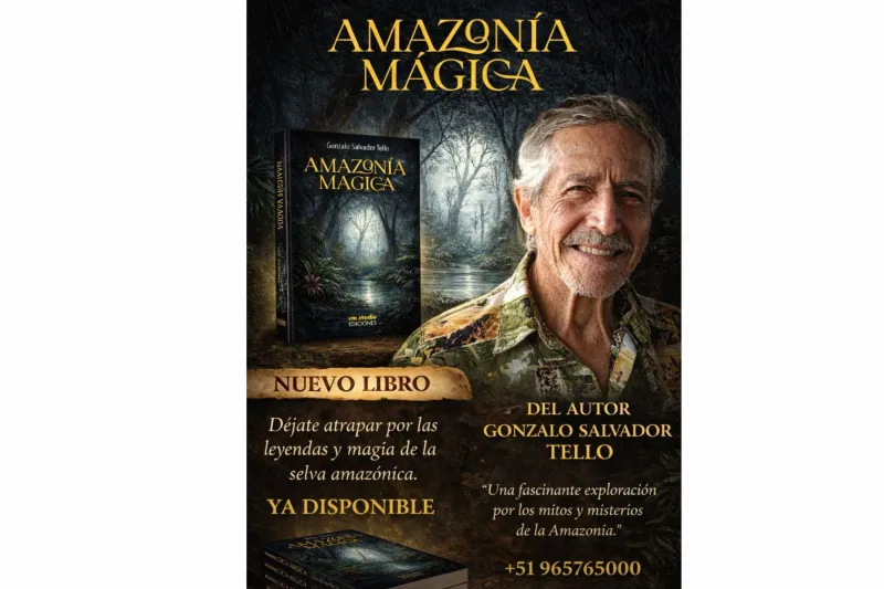 Presentan libro "Amazonía Mágica" de Gonzalo Salvador Tello Martín