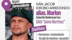 Quién es "Marlon", el guerrillero al que Petro atribuye el ataque que dejó 20 muertos en Colombia y por el que se ofrecen US$1,4 millones de recompensa