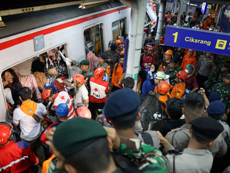 Five killed in train crash near Indonesia’s Jakarta; rescue efforts ongoing