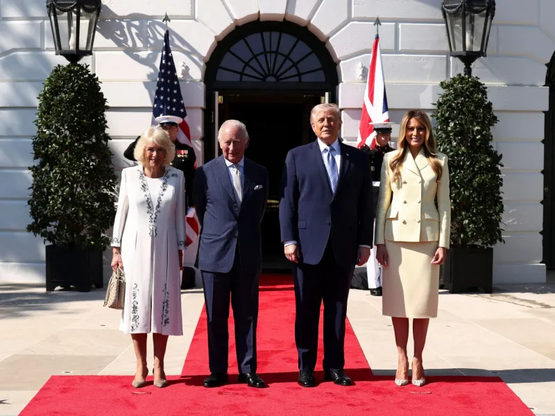King Charles III arrives at White House for four-day US visit